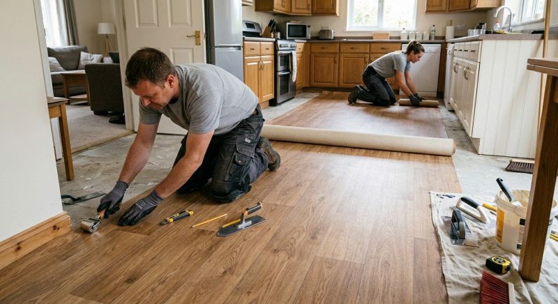 Linoleum Floor Installation in North Bend, WA