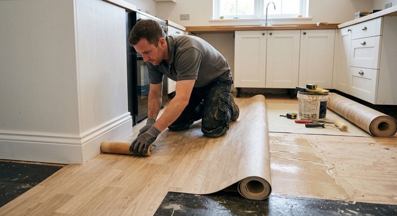 Sheet Linoleum Installation in Mercer Island, WA