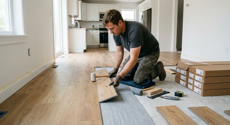 Vinyl Plank Floor Installation in North Bend, WA